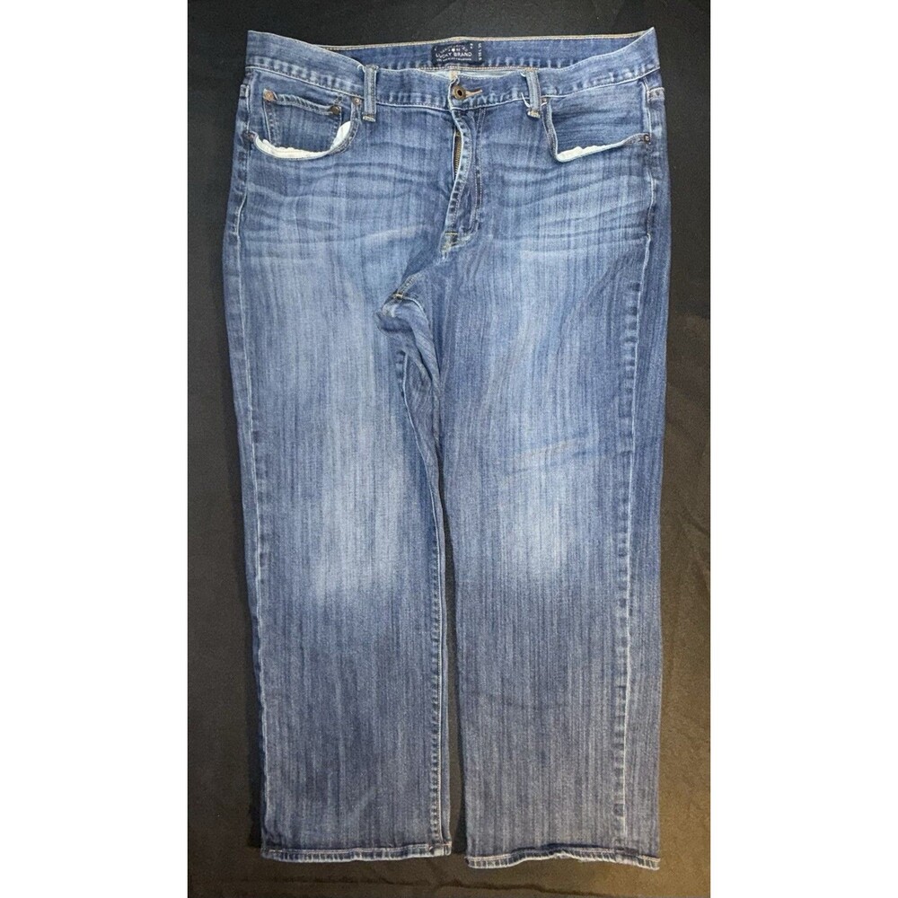 Lucky Brand 181 Relaxed Straight Men’s Jeans W38 Medium Wash Denim